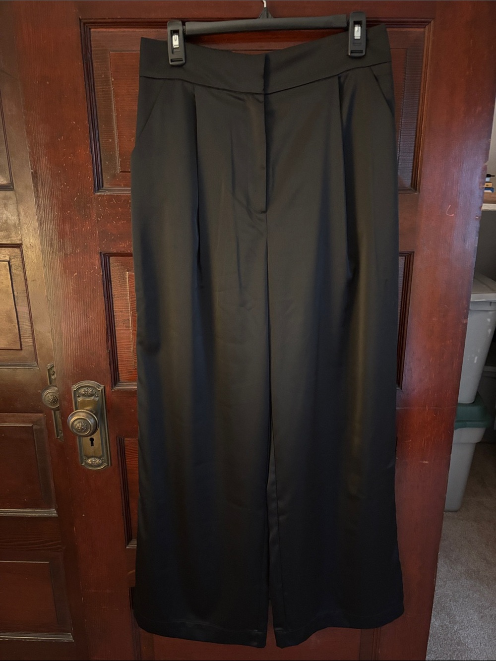 House of Harlow 1960 Black Wide-Leg Trousers